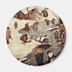 Census At Bethlehem, Detail By Bruegel D. Ä. Piet Magnet