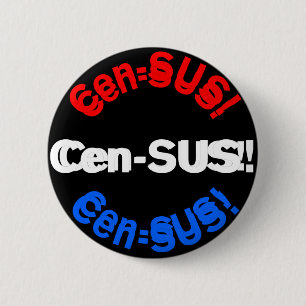 Census II 6 Cm Round Badge