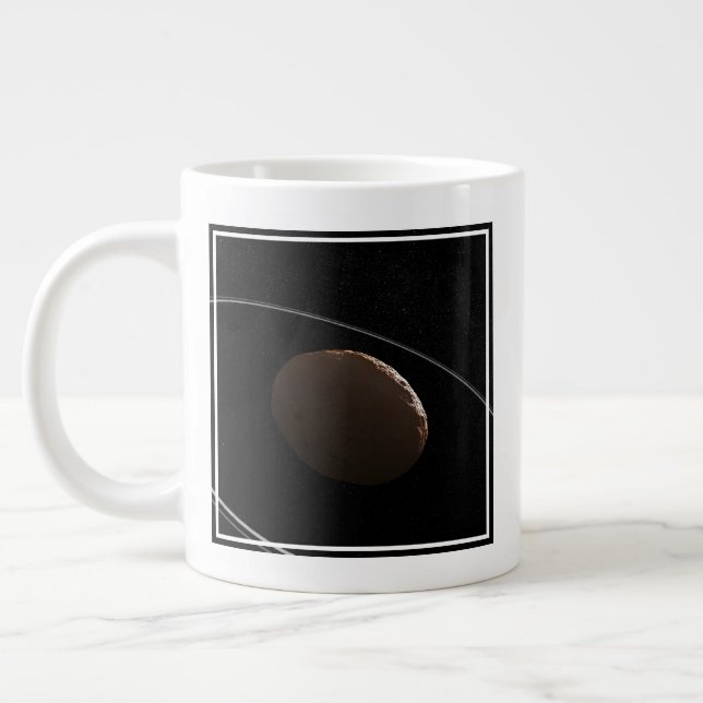 Centaur 1099 Chariklo And Its Rings. Large Coffee Mug (Left)