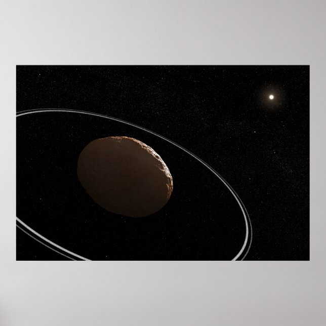 Centaur 1099 Chariklo And Its Rings. Poster (Front)