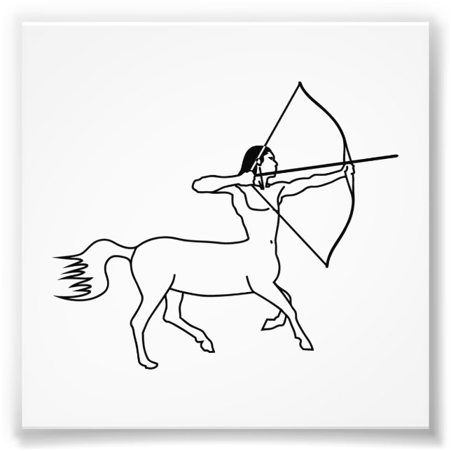 centaur archer sagittarius photo print (Front)