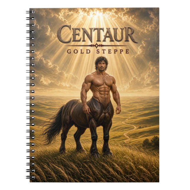 Centaur Gold Steppe Dark Cinema Notebook (Front)