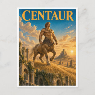 Centaur, Gothic Fantasy Monster Postcard