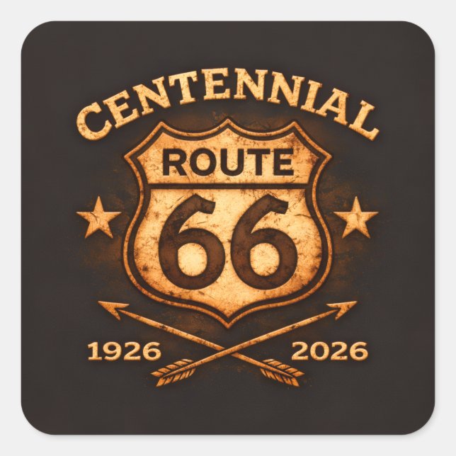 Centennial American Highway Collector Decal Square Sticker (Front)