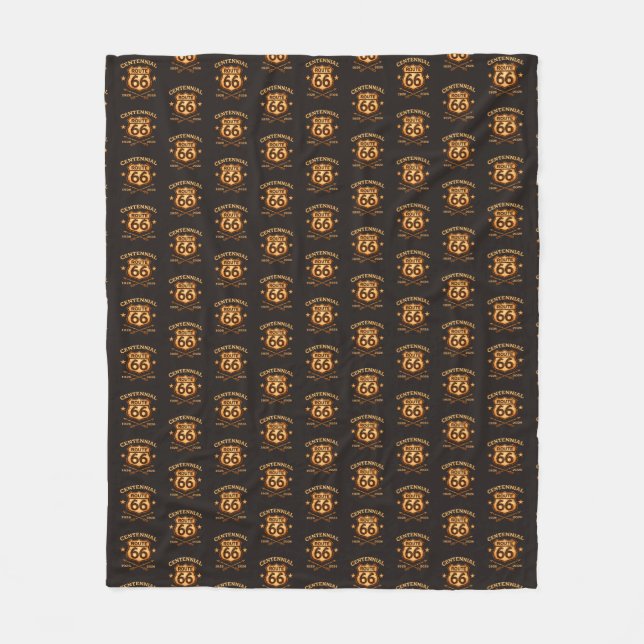 Centennial American Highway Cosy Throw Fleece Blanket (Front)