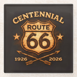 Centennial American Road Glassware Accessory Glass Coaster