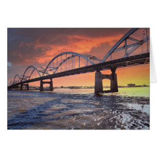 Centennial Bridge at Sunset
