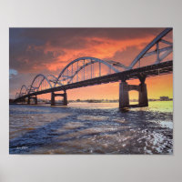 Centennial Bridge Over the Mississippi River Poste