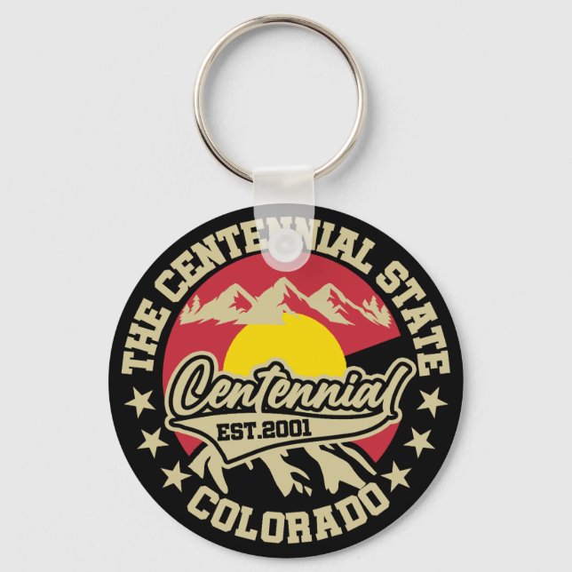 Centennial,Colorado Key Ring (Front)