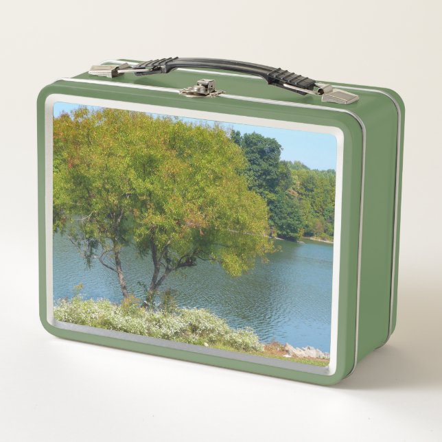 Centennial Lake in Ellicott City Maryland Metal Lunch Box (Front)