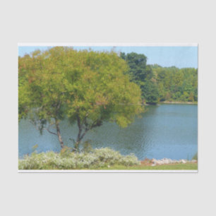 Centennial Lake in Ellicott City Maryland Tissue Paper