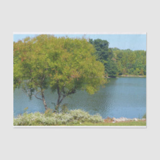 Centennial Lake in Ellicott City Maryland Tissue Paper