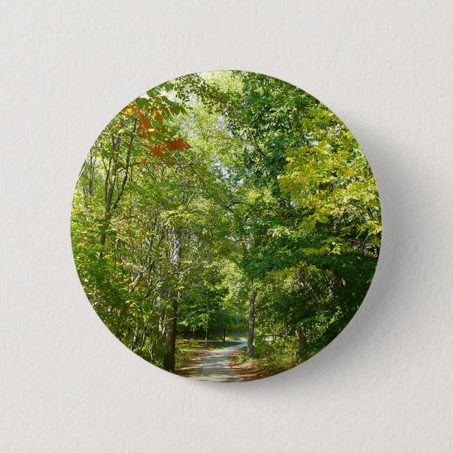 Centennial Wooded Path I Ellicott City Nature 6 Cm Round Badge (Front)