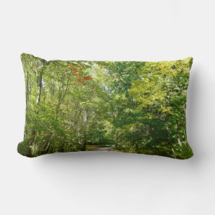 Centennial Wooded Path I Ellicott City Nature Lumbar Cushion