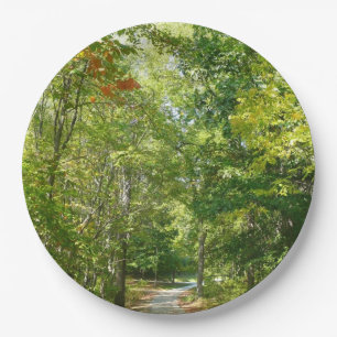 Centennial Wooded Path I Ellicott City Nature Paper Plate