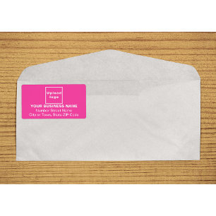 Center Aligned Business Pink Shipping Label
