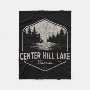 Center Hill Lake Tennessee Outdoors Vintage  Fleece Blanket