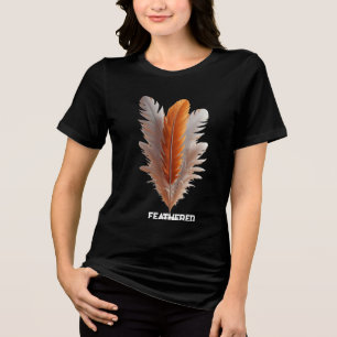 Centered Grace Feathered Balance Quiet Poise Still Tri-Blend Shirt