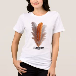 Centered Grace Feathered Balance Quiet Poise Still Tri-Blend Shirt
