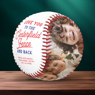 Centerfield Fence and Back 4 Photo Collage Baseball