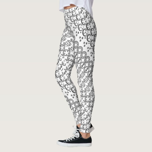 Centesimal 10 Digit Pi by Kenneth Yoncich Leggings (Left)