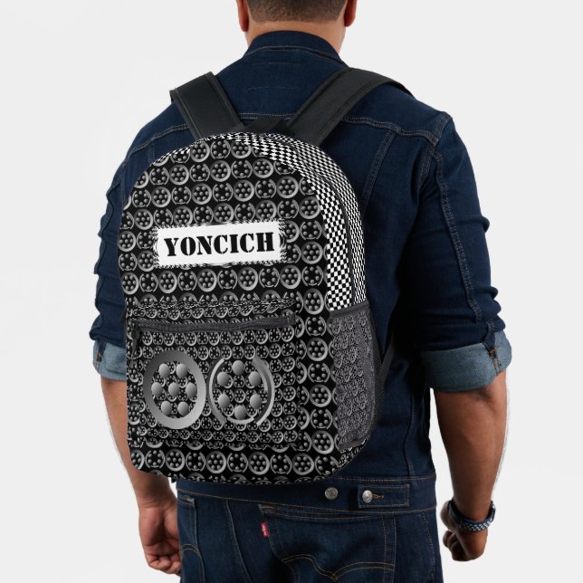 Centesimal 1776 by Kenneth Yoncich Printed Backpack (Insitu (Model))