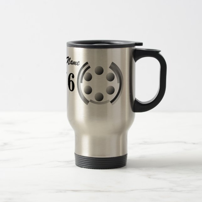 Centesimal 1776 by Kenneth Yoncich Travel Mug (Right)