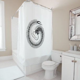 Centipede circle shower curtain