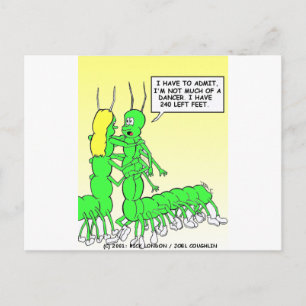Centipede Dancing Funny Tees, Gifts & Collectibles Postcard