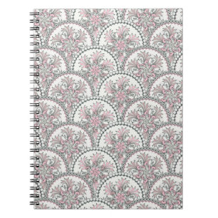 Centle Vintage Pattern Spiral Notebook
