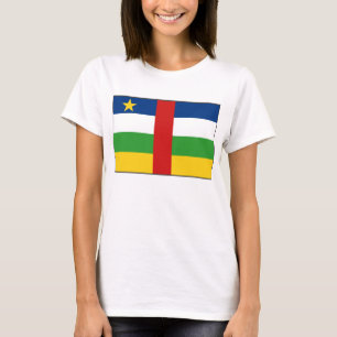 Centrafrique Flag x Map T-Shirt