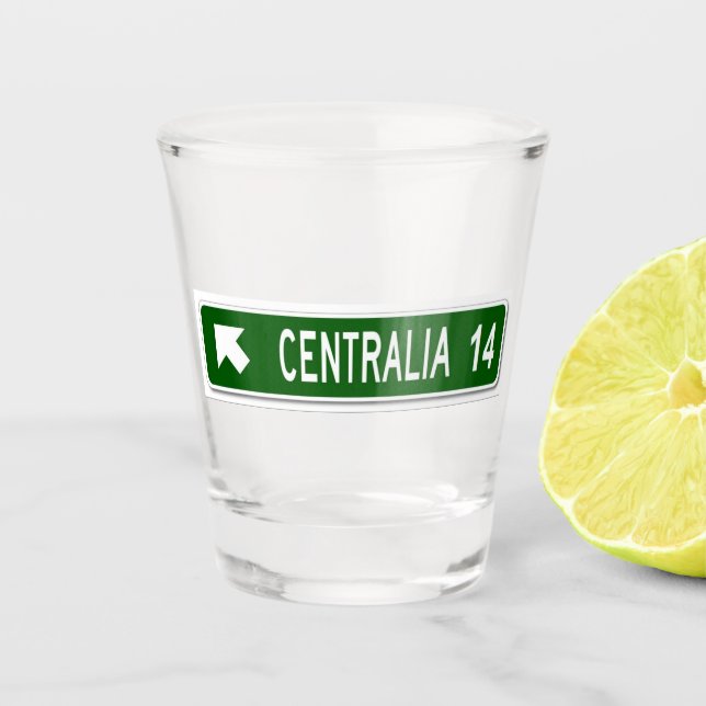 Centrailia PA Shot Glass (Front)