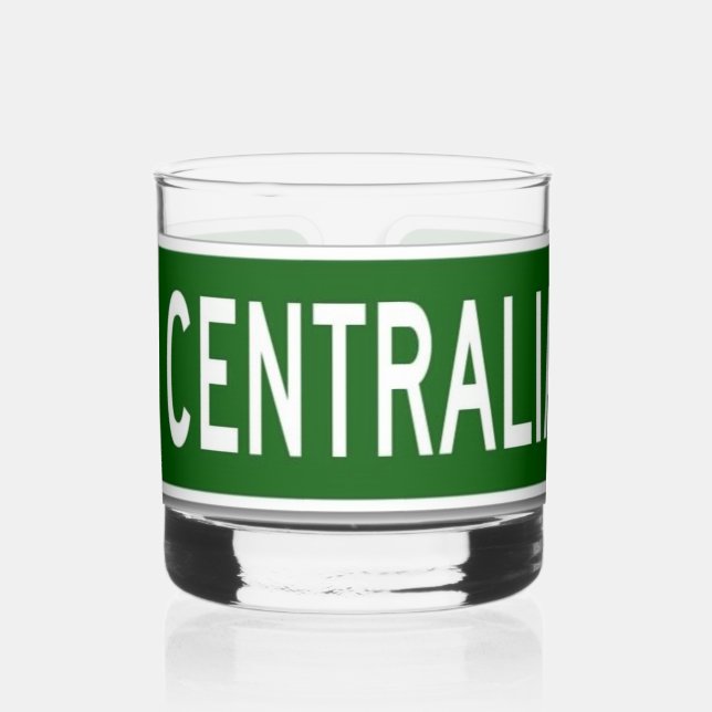 Centrailia PA Whiskey Glass (Left)