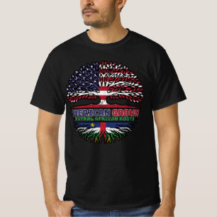 Central African American USA Tree Roots Flag T-Shirt