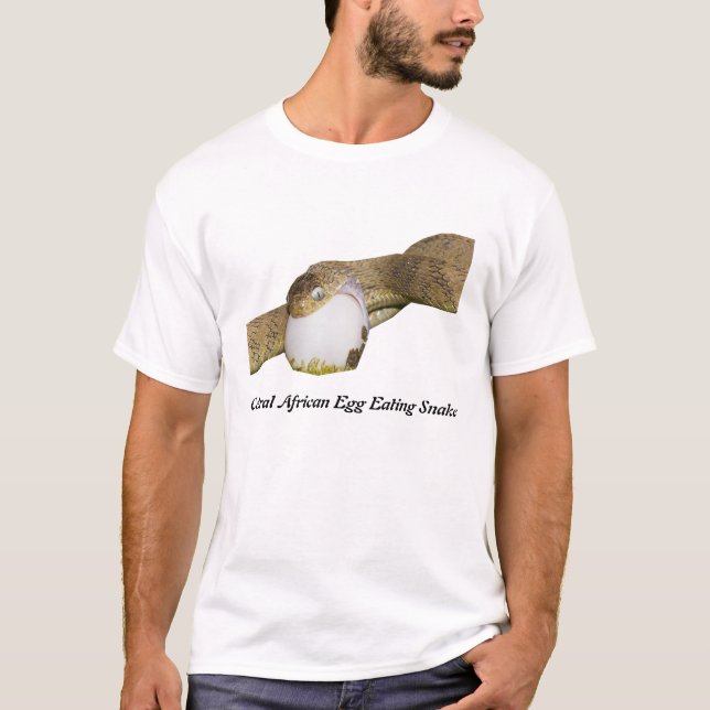 Central African Egg Eating Snake Basic T-Shirt (Front)