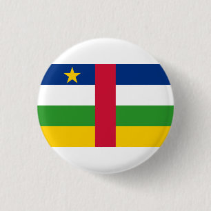 Central African Republic Flag 3 Cm Round Badge