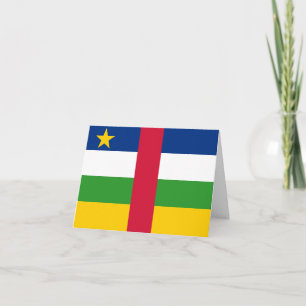 Central African Republic Flag Card