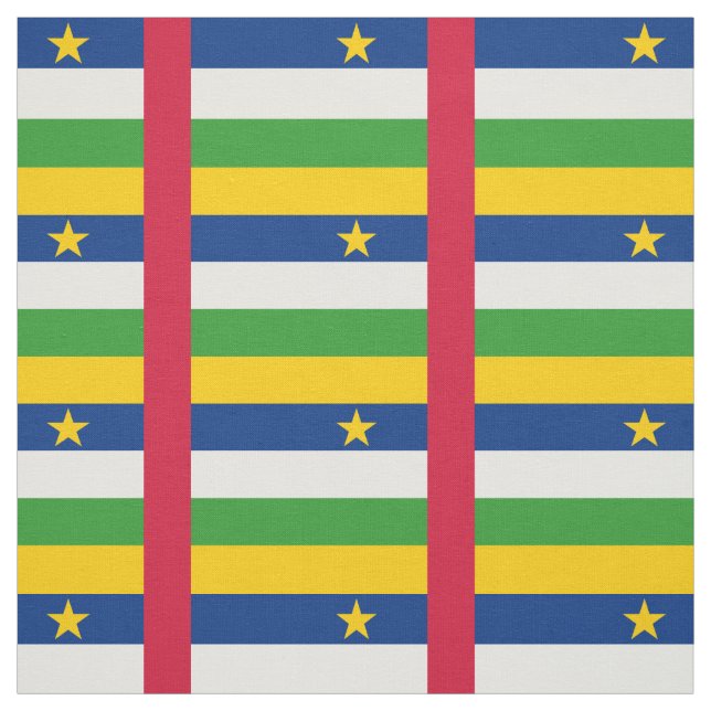 Central African Republic Flag Fabric (Swatch)