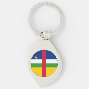 Central African Republic Flag Key Ring