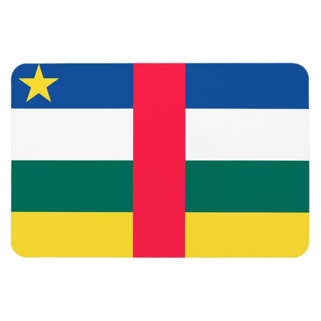 Central African Republic Flag Magnet (Horizontal)