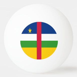 Central African Republic Flag Ping Pong Ball