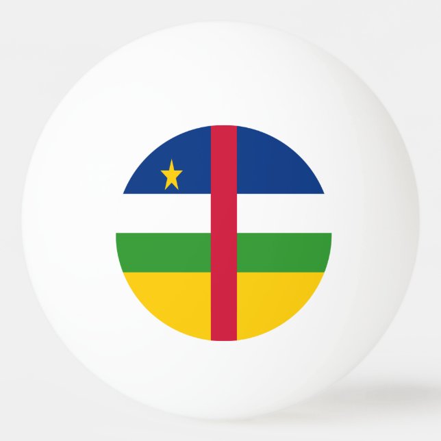 Central African Republic Flag Ping Pong Ball (Front)