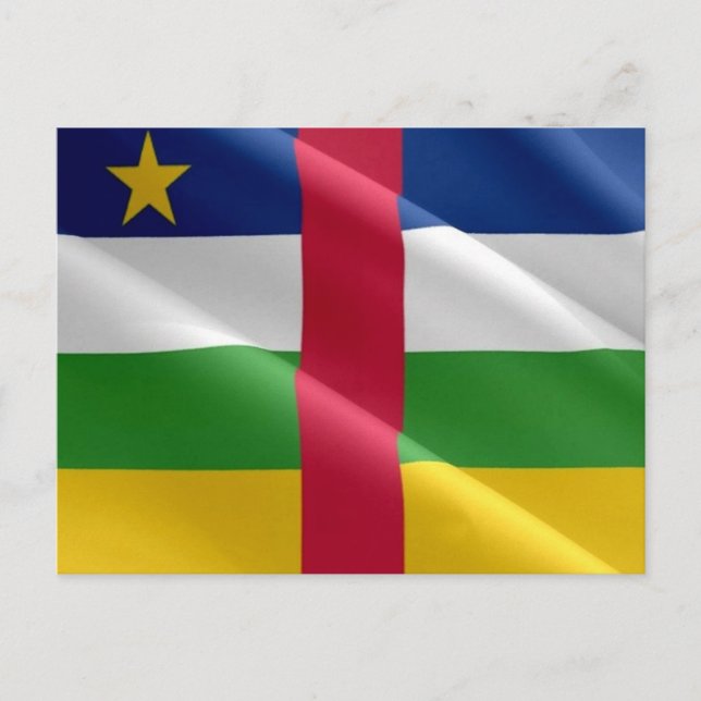 Central African Republic - Flag - Postcard (Front)