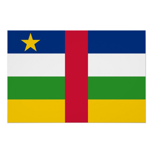 Central African Republic Flag Poster (Front)
