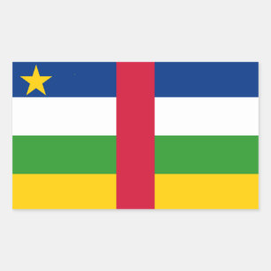 Central African Republic Flag Rectangular Sticker