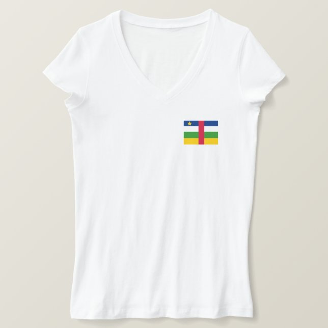 Central African Republic Flag T-Shirt (Design Front)