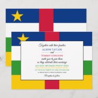 Central African Republic Flag Wedding