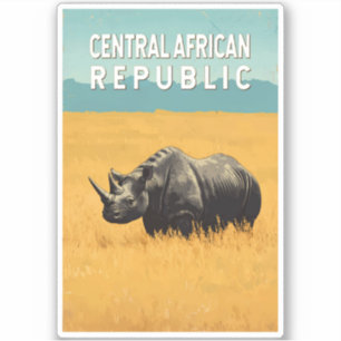 Central African Republic Illustration Travel Art