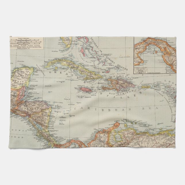 Central America 2 Tea Towel (Horizontal)