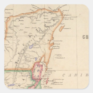 Central America 3 Square Sticker